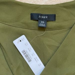 Jcrew olive green tank blouse